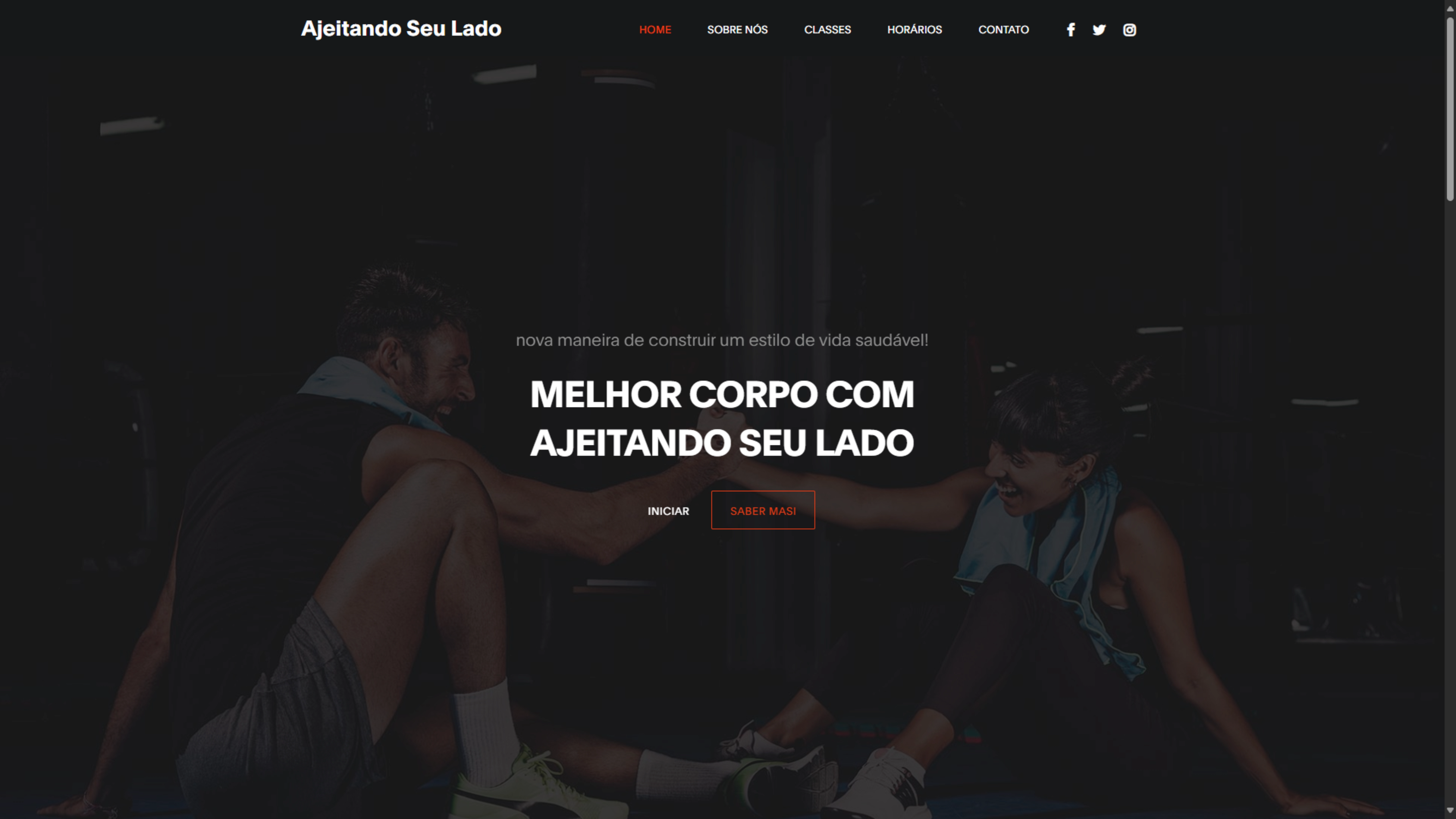 Design e desenvolvimento de landing page otimizada para conversão de alunos em academias